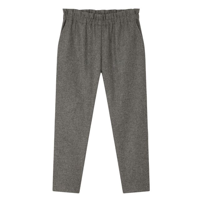Pantaloni in lana Fetiche | Grigio antracite
