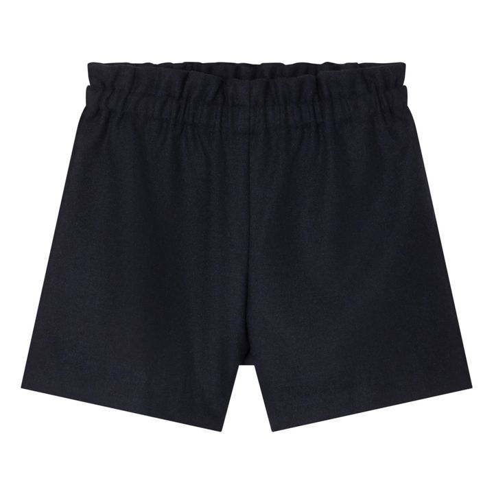 Milly Flannel Shorts | Navy blue- Product image n°0