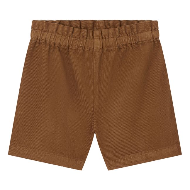 Shorts di velluto a costine Milly | Caramello