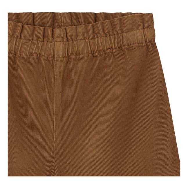 Shorts di velluto a costine Milly | Caramello