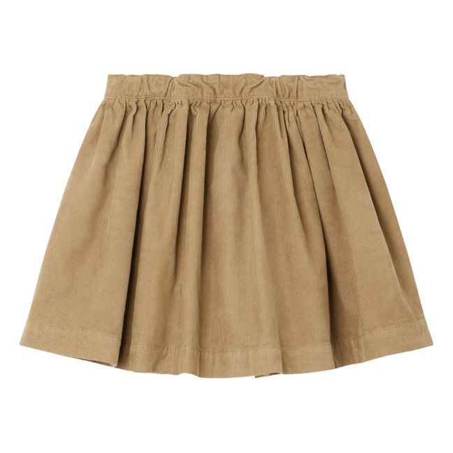 Gonna in velluto a costine Suzon | Camel