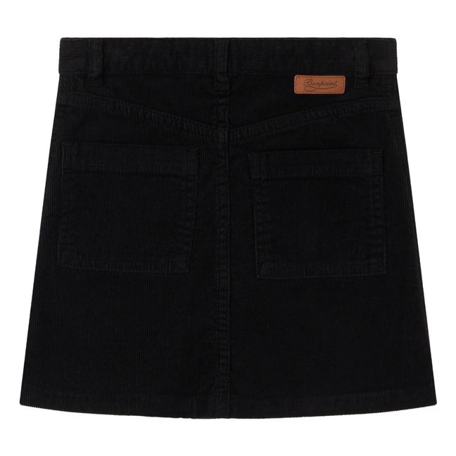 Dexie Corduroy Skirt | Black