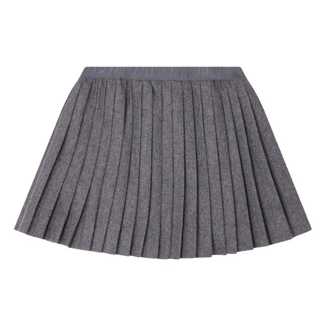 Jais Woollen Skirt | Heather grey