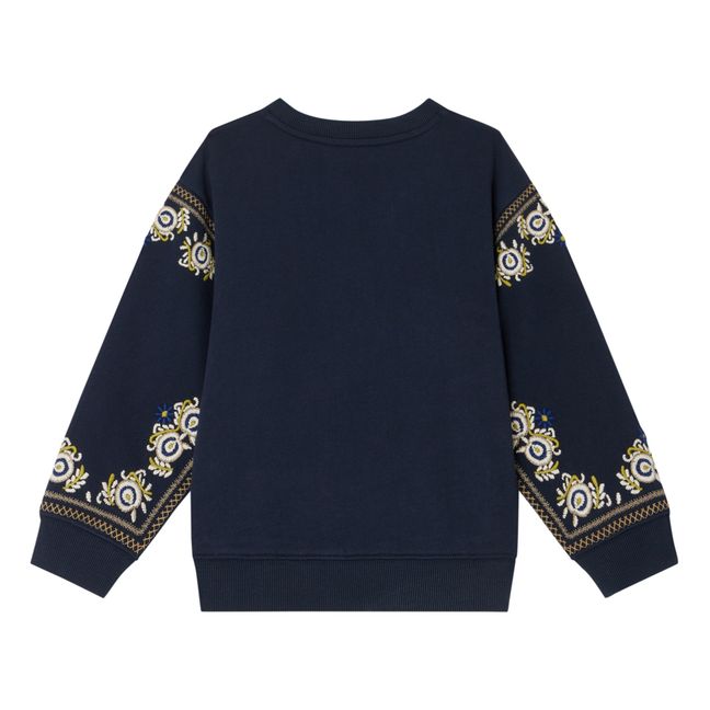 Sweat Brodé Dolores | Blu marino