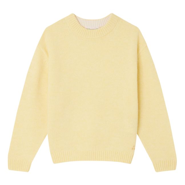 Anumati Wool Sweater | Pale yellow