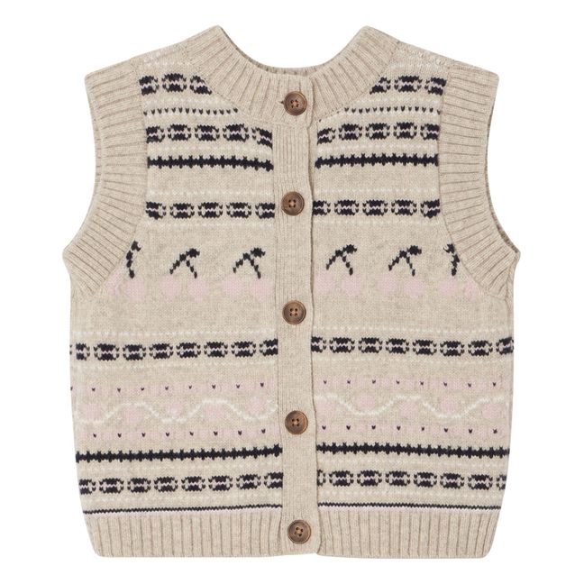 Chaleco de lana Brianna | Beige