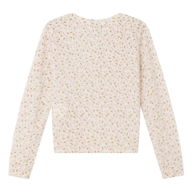 Cardigan Cachemire Cerises Twist | Seidenfarben