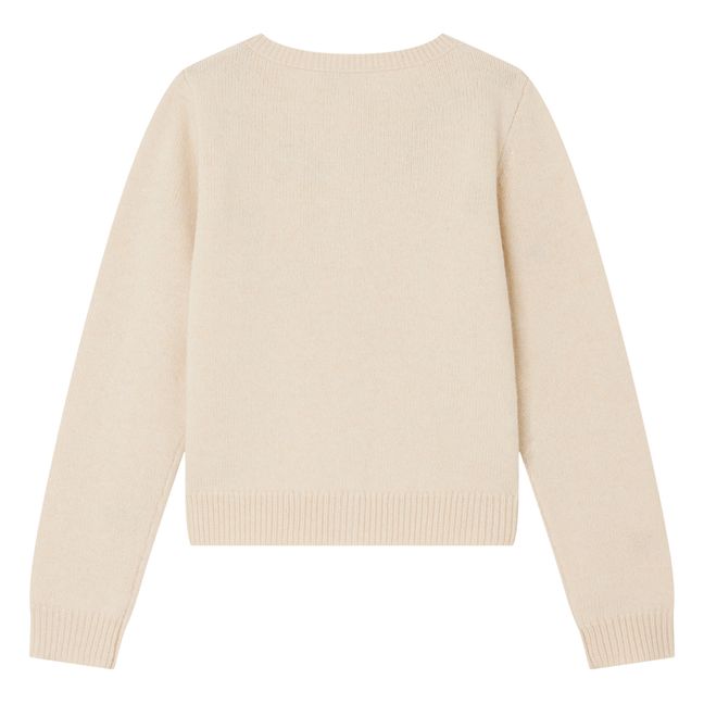 Cardigan Laine Brodé Toesie | Ecru