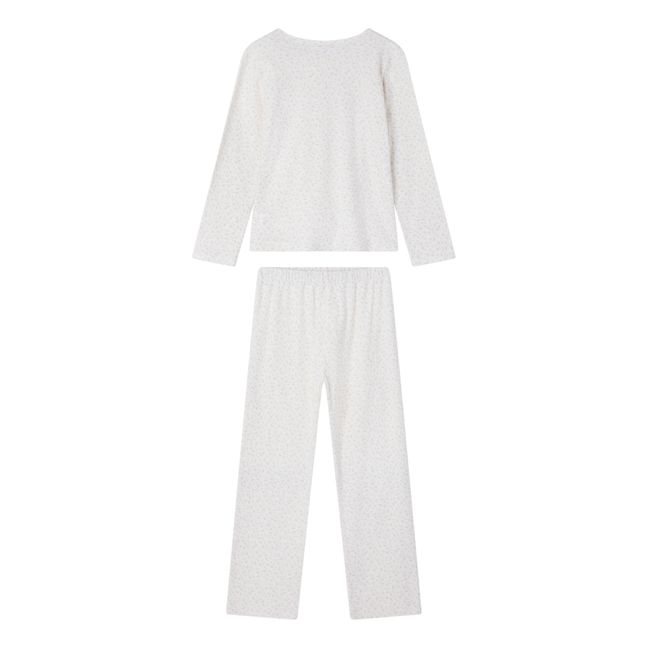 Bellina Cherry Print Organic Cotton Jersey Pyjama Set | Crudo