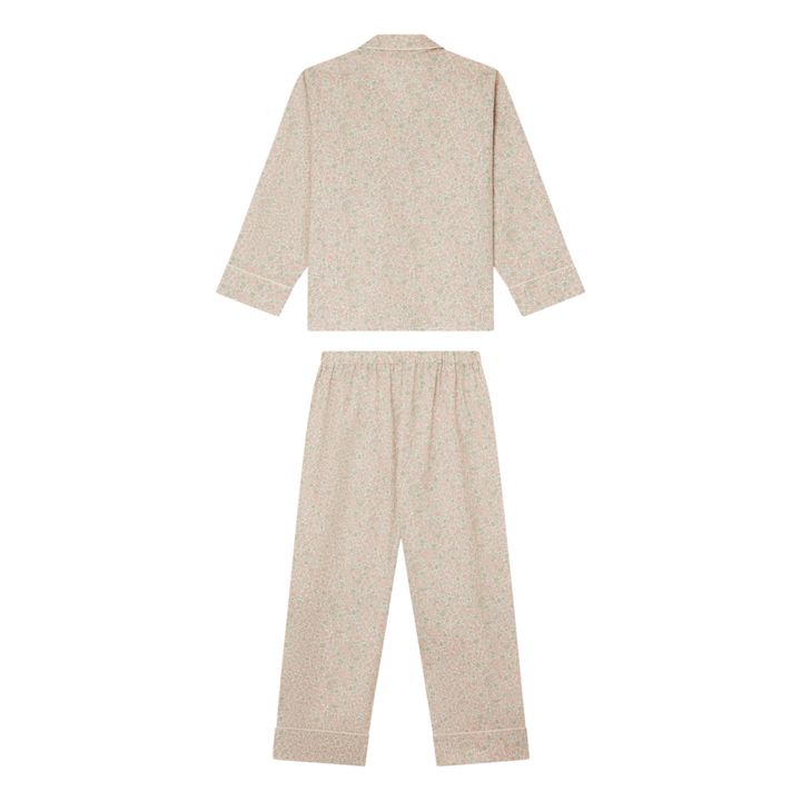 Pyjama Hemd + Hose + Täschchen Liberty | Blassrosa- Produktbild Nr. 2