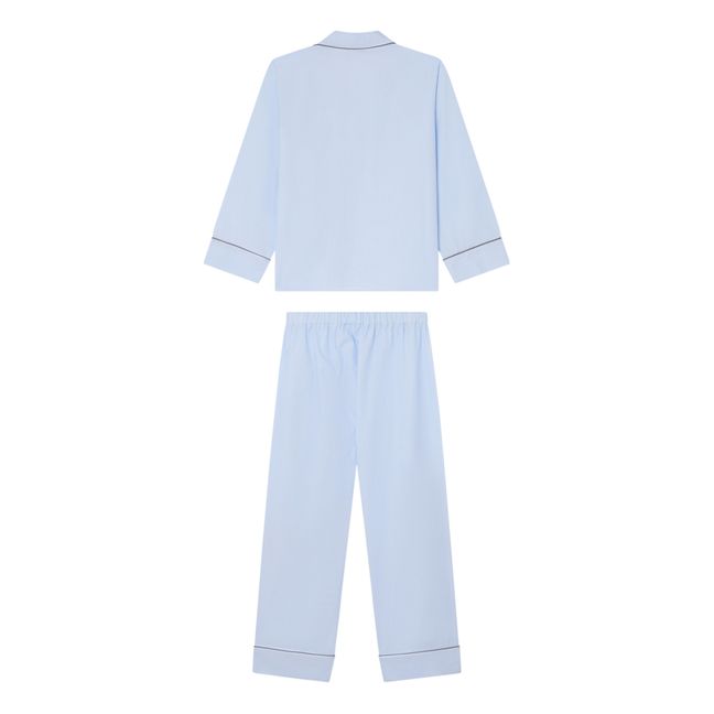 Pyjama gestreift | Hellblau