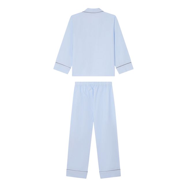 Pyjama T-Shirt + Pantalon Rayé Dormeur | Bleu ciel