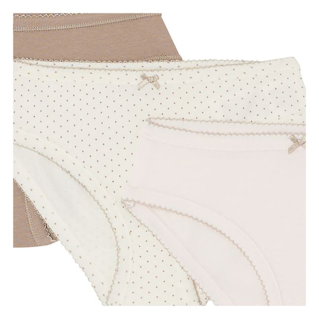 Set 3 Culottes + Pochon Aubree | Pale pink