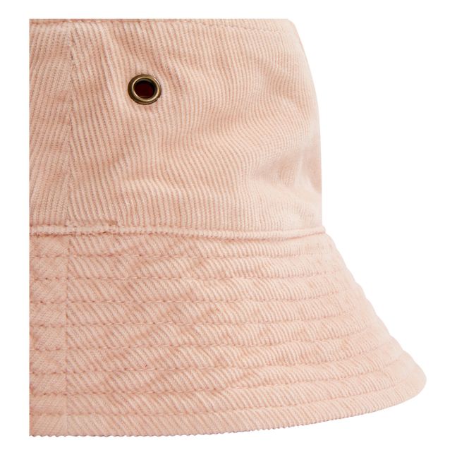 Bob Velours Côtelé Theana | Rose pâle