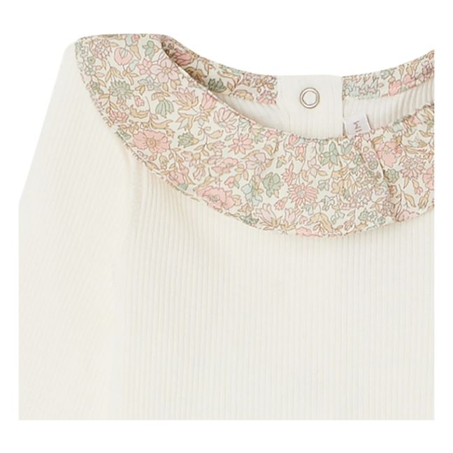 Coffret T-Shirt + Legging Coton Bio + Peluche Daisie | Blanc