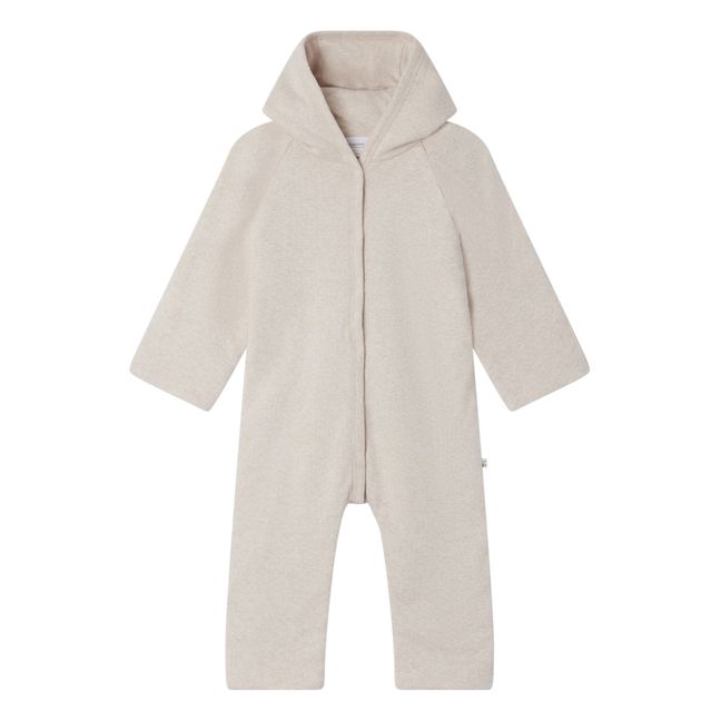 Combinaison à Capuche Matelassée Pois Barni | Beige