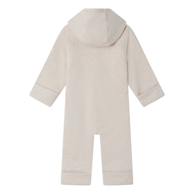 Barni Dots Quilted Hooded Jumpsuit | Beige