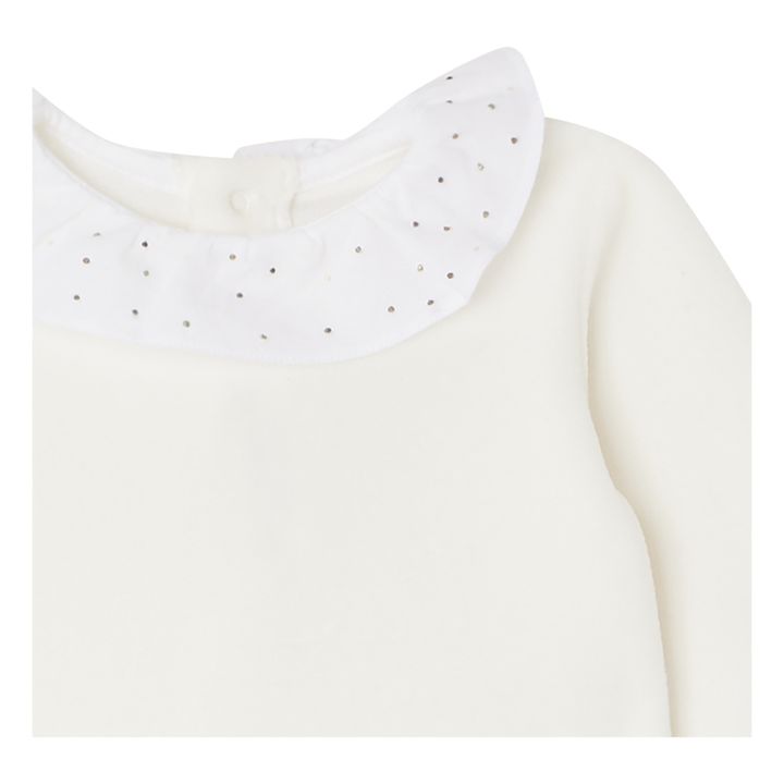 Pyjama mit Füßen Velours Tijane | Seidenfarben- Produktbild Nr. 1