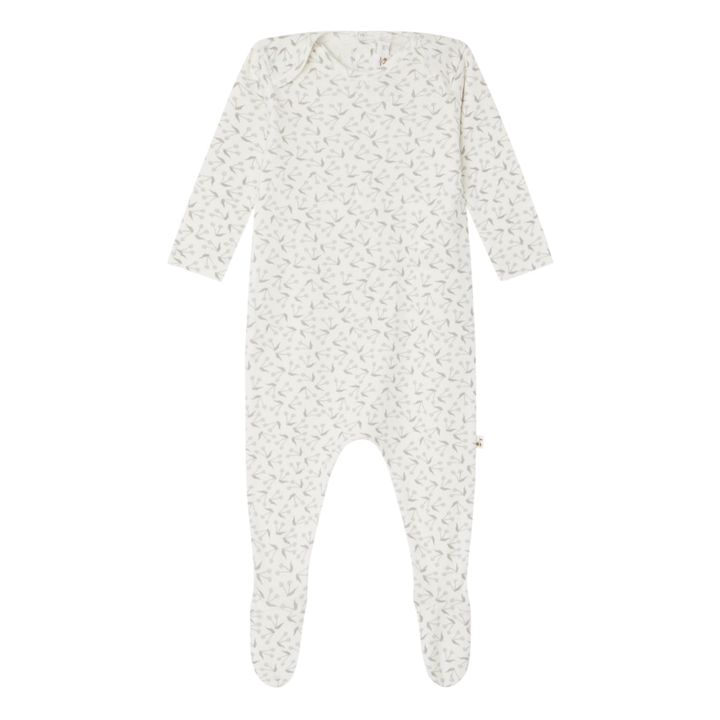 Pyjama mit Füßen Jersey Kirschen Catia | Graublau- Produktbild Nr. 0