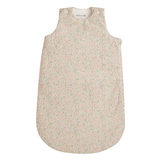 Babyschlafsack aus Bio-Baumwolle Liberty Joujou | Blassrosa