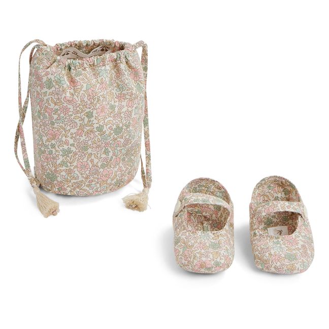 Lilibee Liberty Exclusive Slippers + Pouch | Ecru