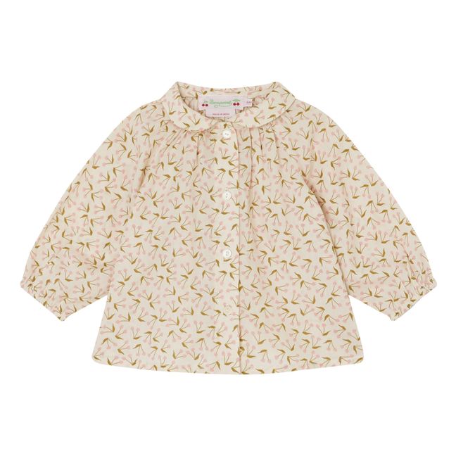 Blouse Coton Bio Cerises Domino | Crudo