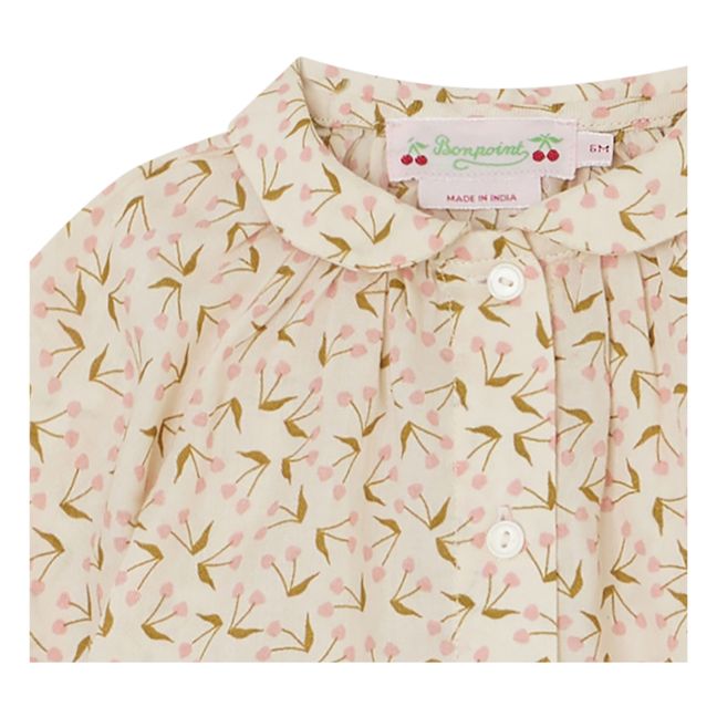 Blouse Coton Bio Cerises Domino | Crudo