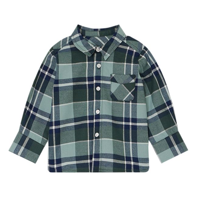 Malo Checked Shirt | Verde