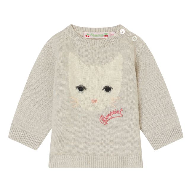 Jersey de lana Gato Almire | Gris Jaspeado