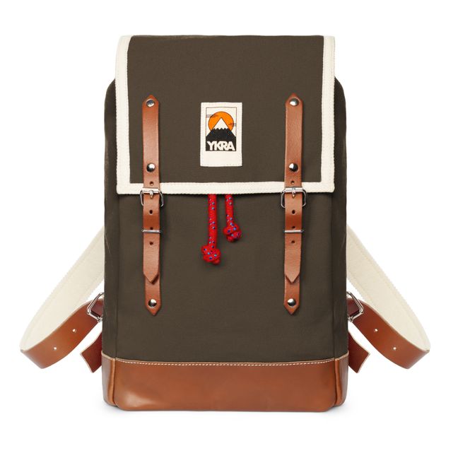 Matra Mini Leather Backpack | Khaki