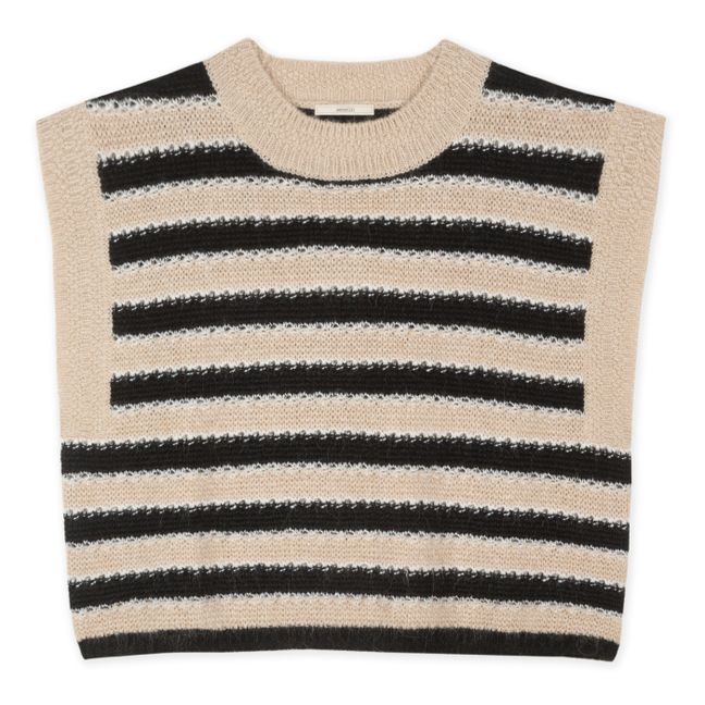 Pull Sans Manches Skye Rayures | Sable