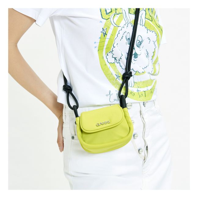 Tasche Mini Knot Recyceltes Material | Neongelb