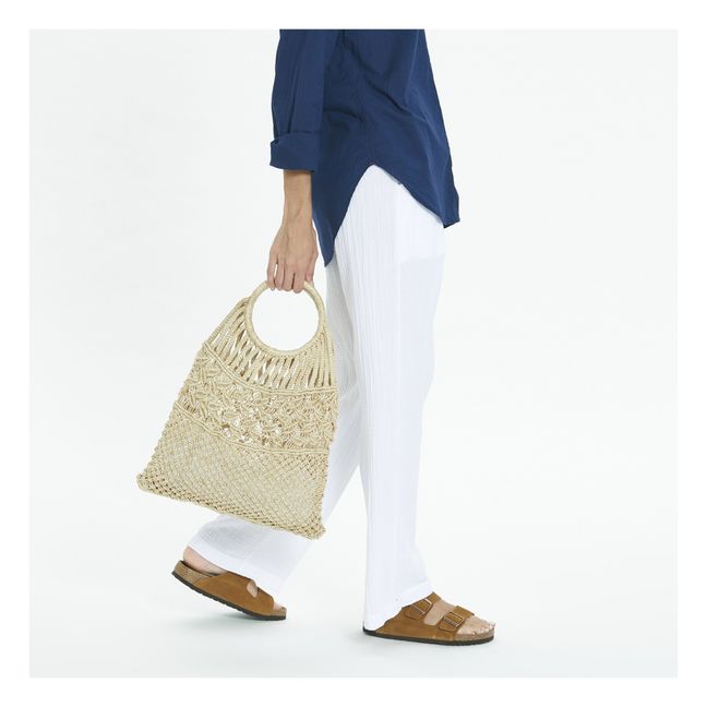 Sac Macramé Poignée | Naturel
