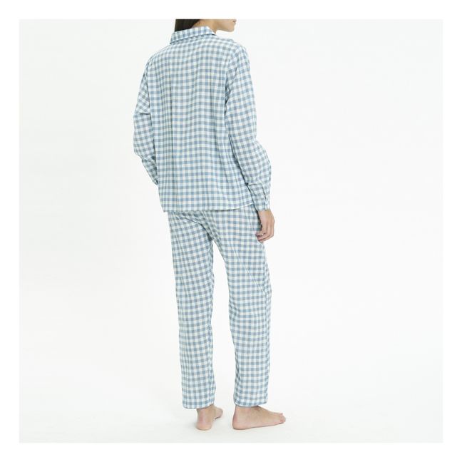 Libeccio Checked Pyjamas | Blue
