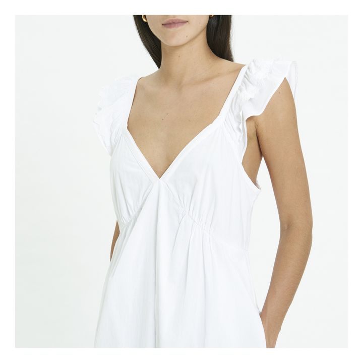 Kleid Leila Baumwollpopeline | Weiß- Produktbild Nr. 3