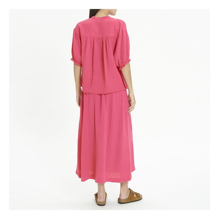 Bluse Alyss aus Baumwollgaze | Rosa- Produktbild Nr. 2