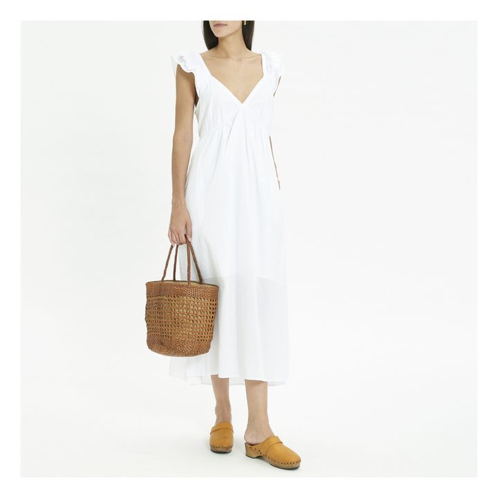 Kleid Leila Baumwollpopeline | Weiß- Produktbild Nr. 1