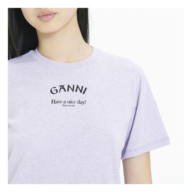 T-Shirt Thin Relaxed Bio-Baumwolle | Lila
