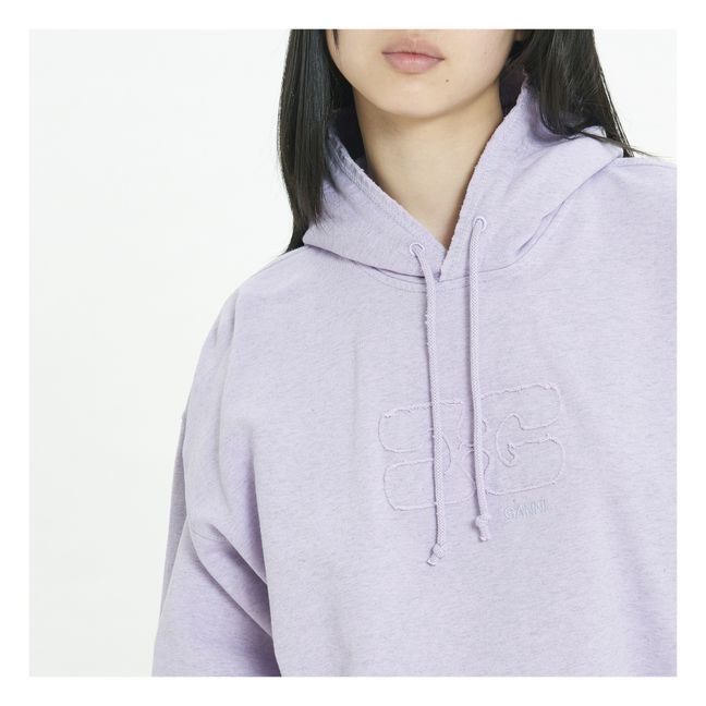 Sudadera de algodón orgánico Isoli Oversized | Lila