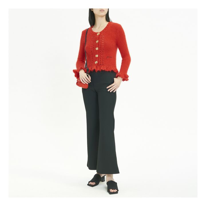 Mohair Cardigan | Rosso- Immagine del prodotto n°1