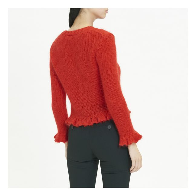 Mohair Cardigan | Rojo