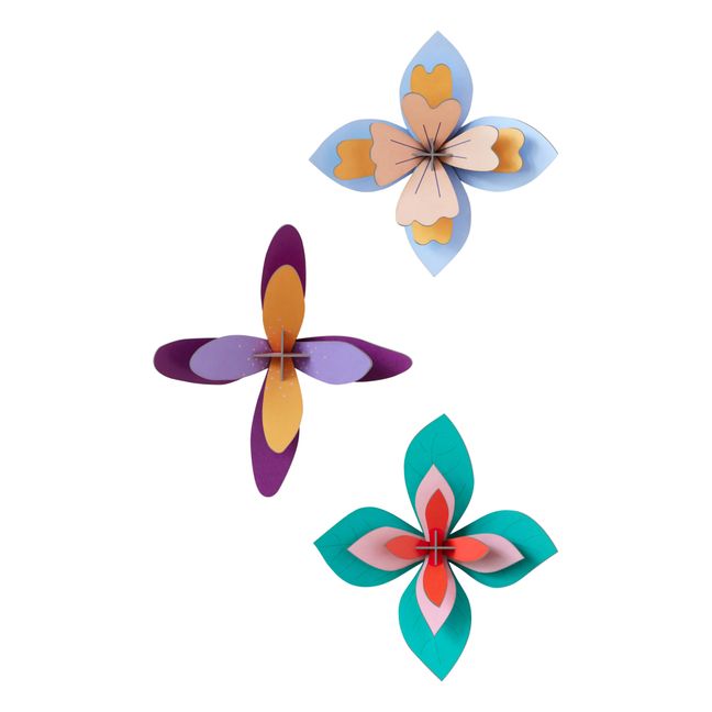 Lavender Flower Wall Decoration - Set of 3