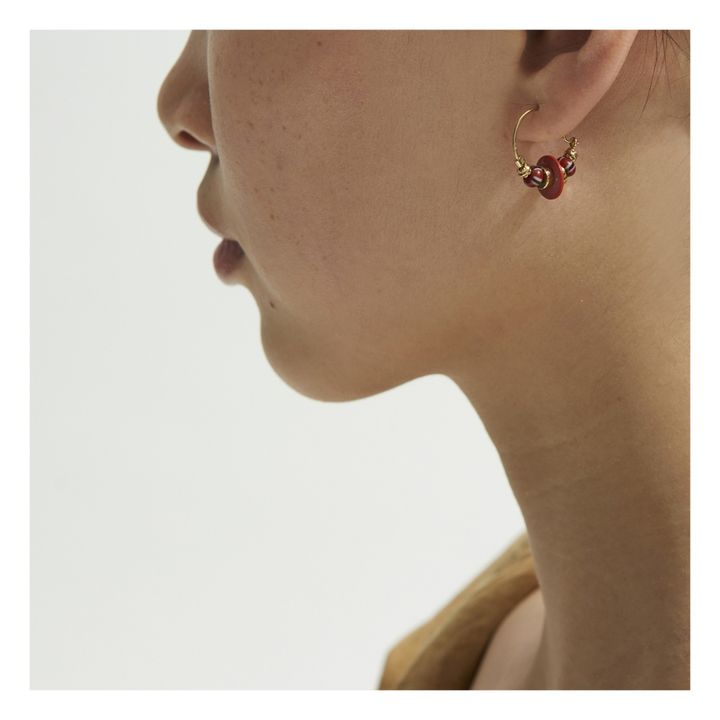 Assa Earrings | Rojo- Imagen del producto n°1