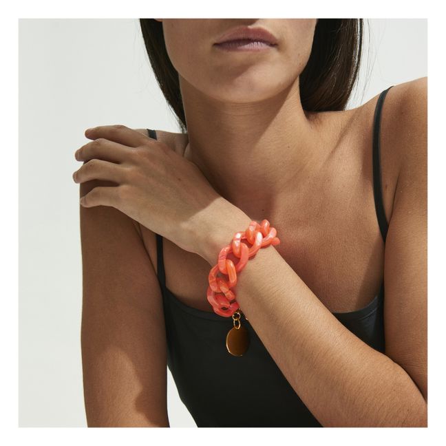 Campari Flat Chain Bracelet | Orange