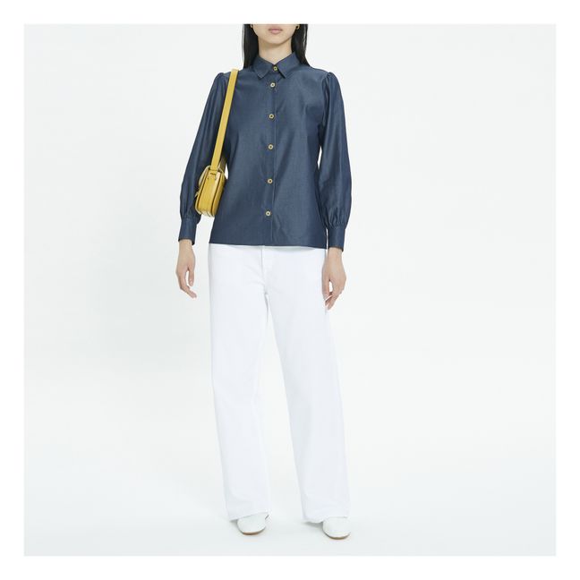 Camisa Donna | Azul índigo