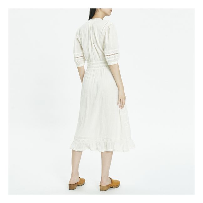 Coletta Embroidered Midi Dress | Crudo