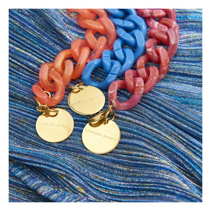Flat Chain Marble Bracelet | Rosa- Immagine del prodotto n°1