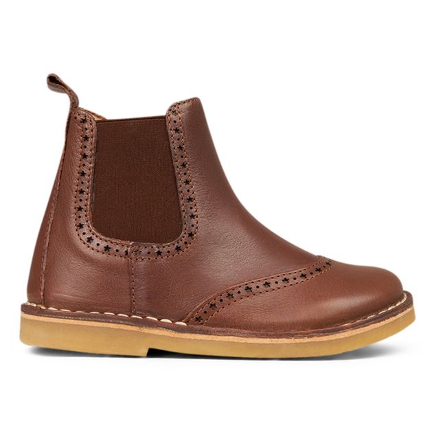 Star Zip Ankle Boots | Brown