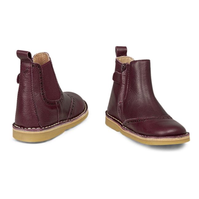 Bottines Zip Ankle Stars | Prune