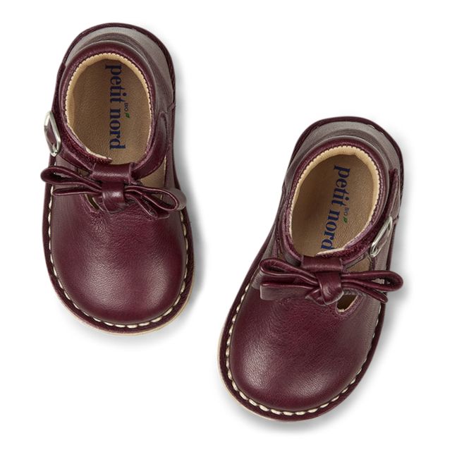 Bow Mary Janes | Plum